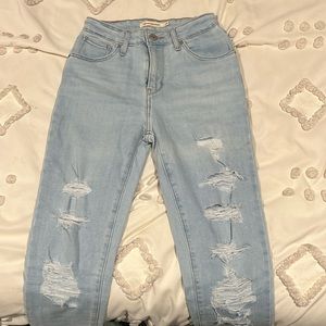 Levis 721 high rise skinny jeans